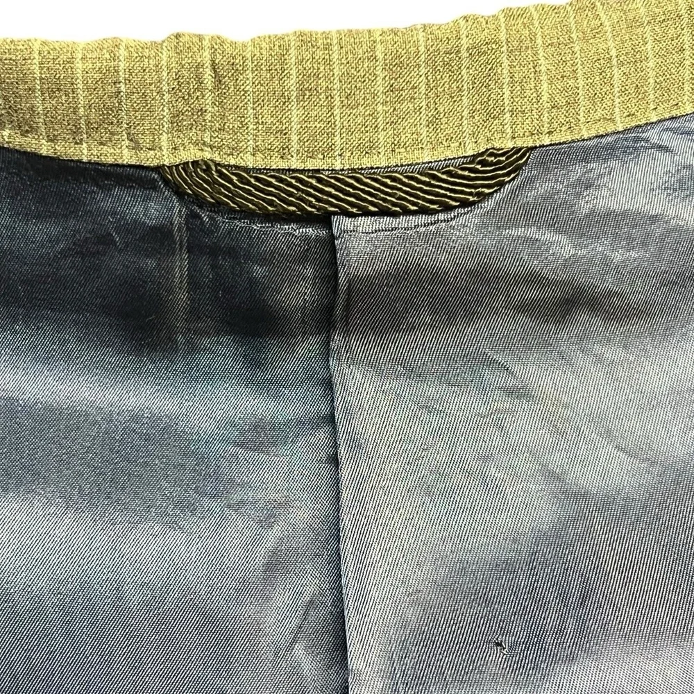 VTG‎ Innocenti Tom James Jacket 46 Grey Blue Pinstripe 2 Button Single Breasted